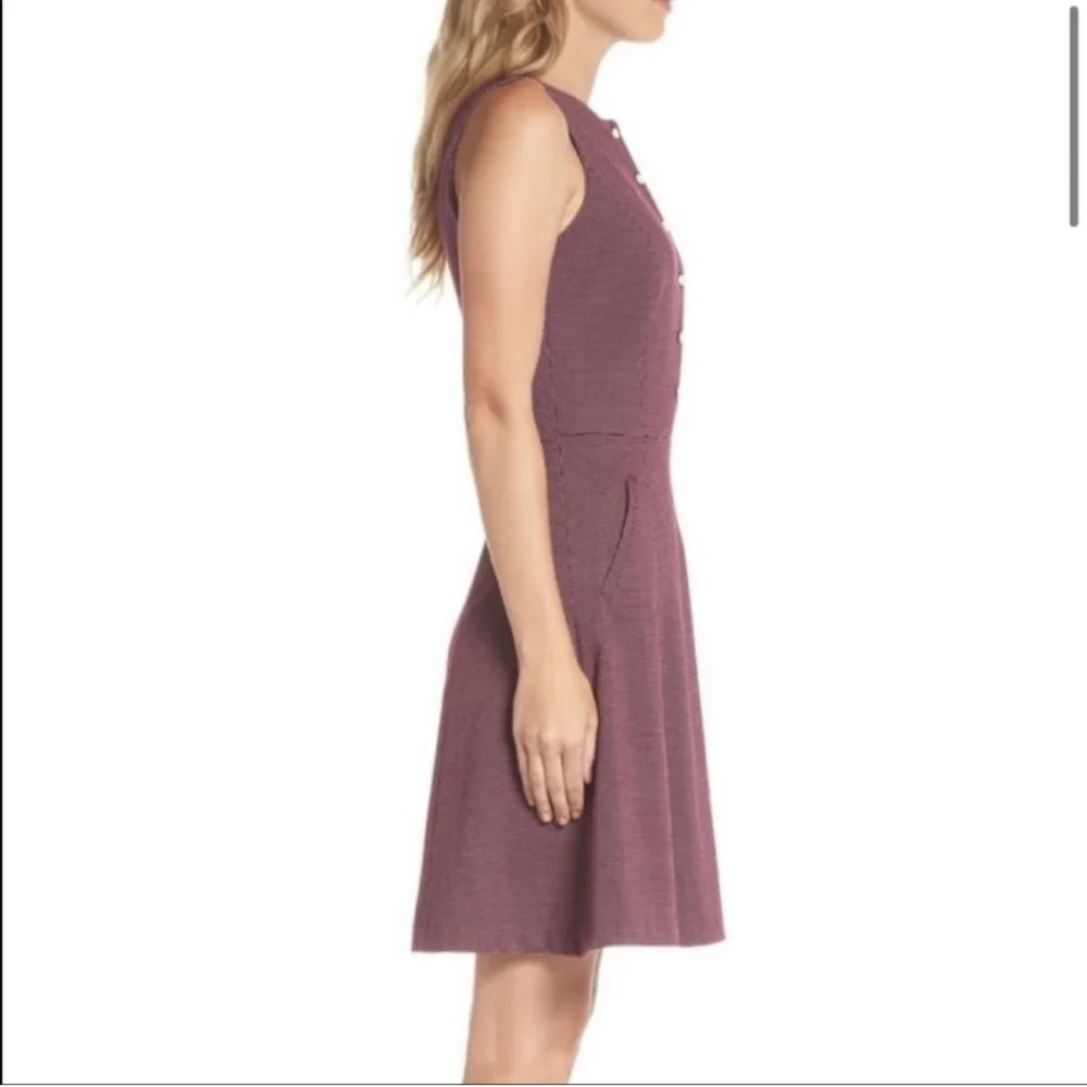 Gal Meets Glam Polka-dot Meg Jacquard Sleeveless Dress